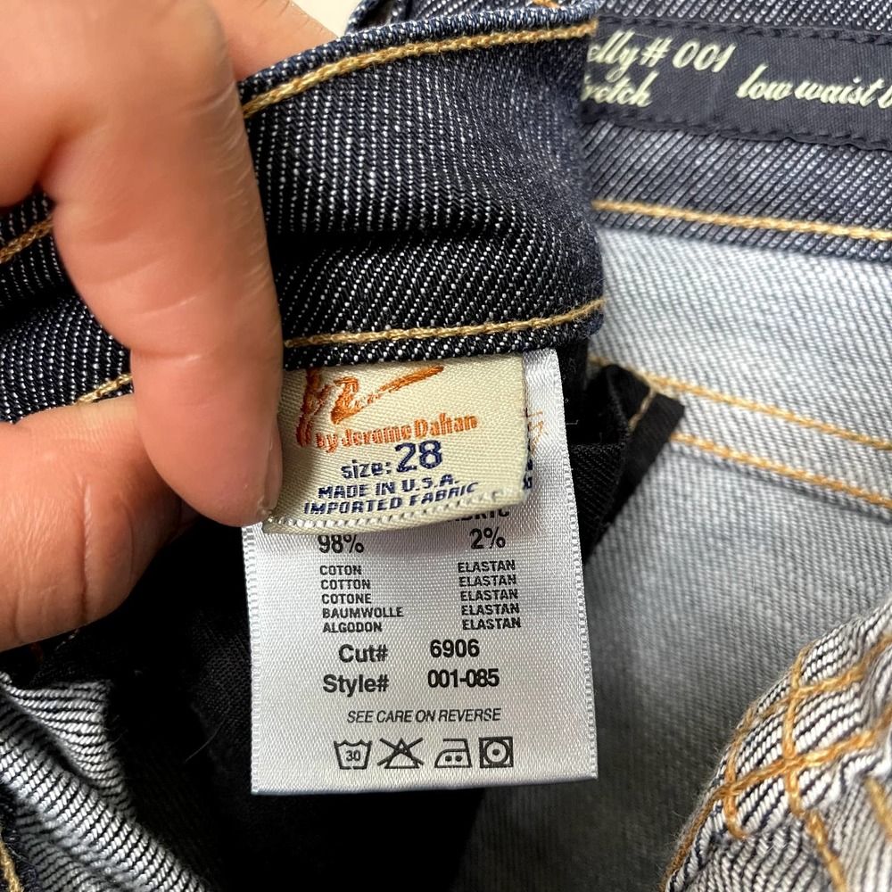 Citizens of Humanity Kelly #001 Stretch Dark Wash Low Waist Boot Cut Blue 28 - Picture 7 of 10